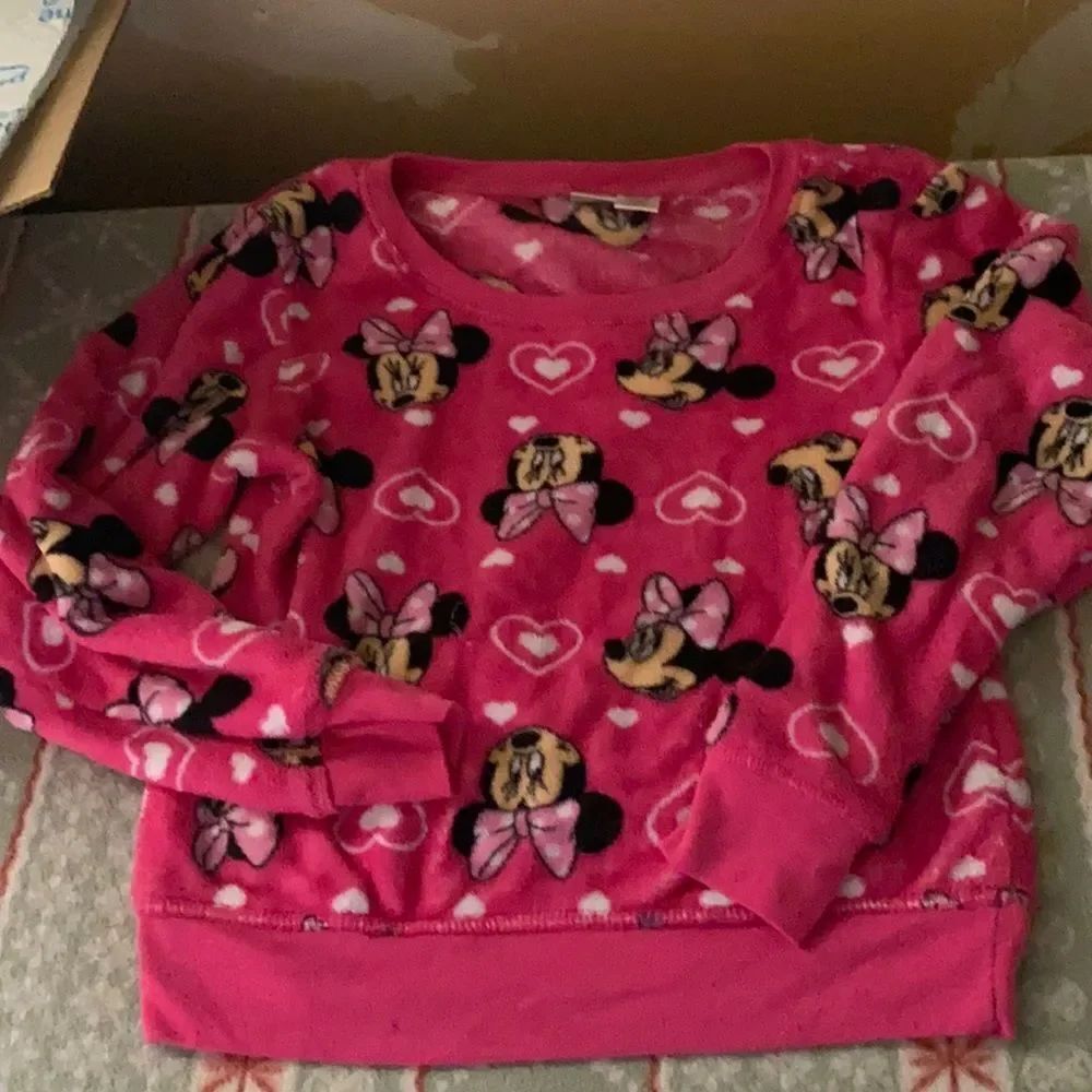 Disney 2 piece Footsie Pajamas Mickey Mouse sz 7/9